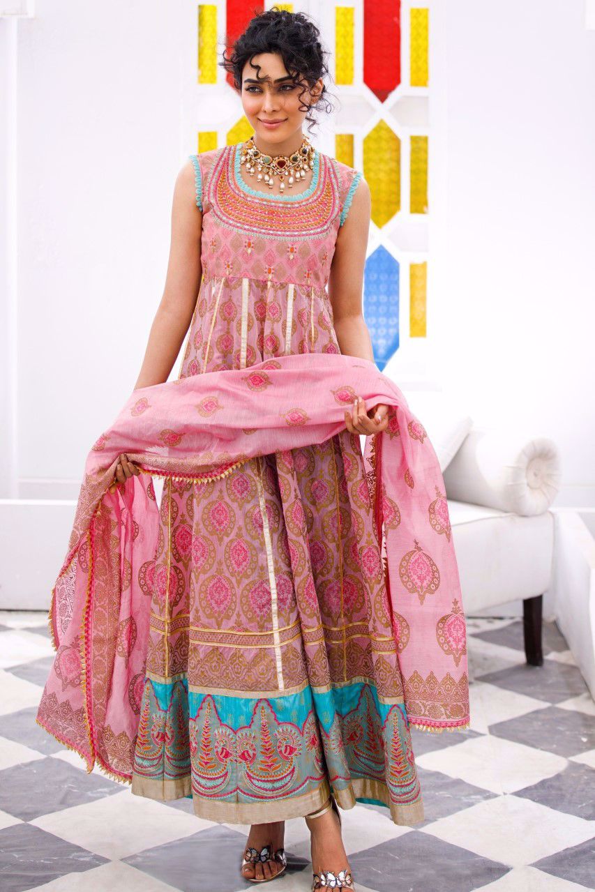 Zahra Ahmad trendy stitched Eid 2 pc suit