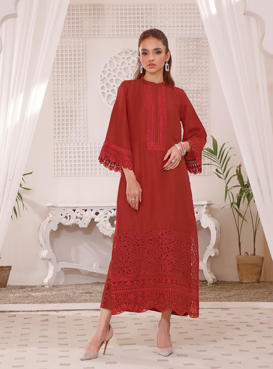 Zainab Chottani Eid Pret Redcolor suit