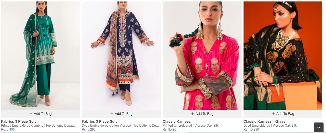 Khaadi Eid fabric Collection 