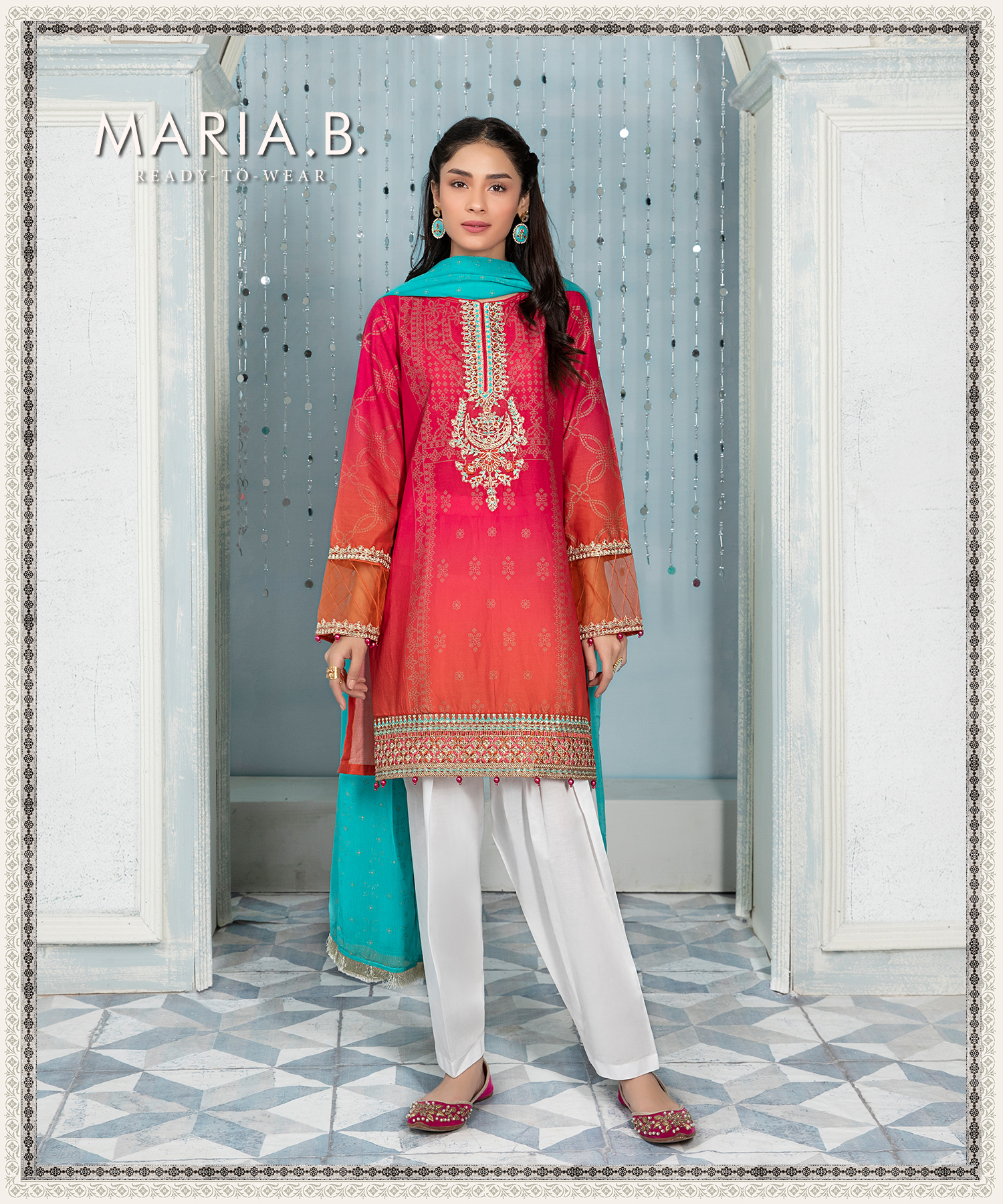 Maria B Eid Sale luxe fabrics 3 pc suit