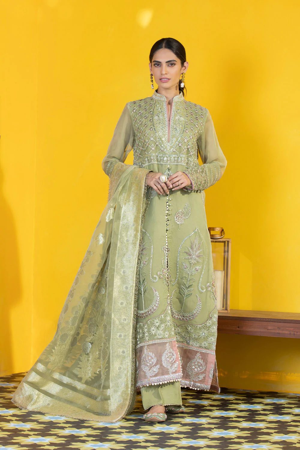 Sapphire Eid Sale Embroidered Organza Suit