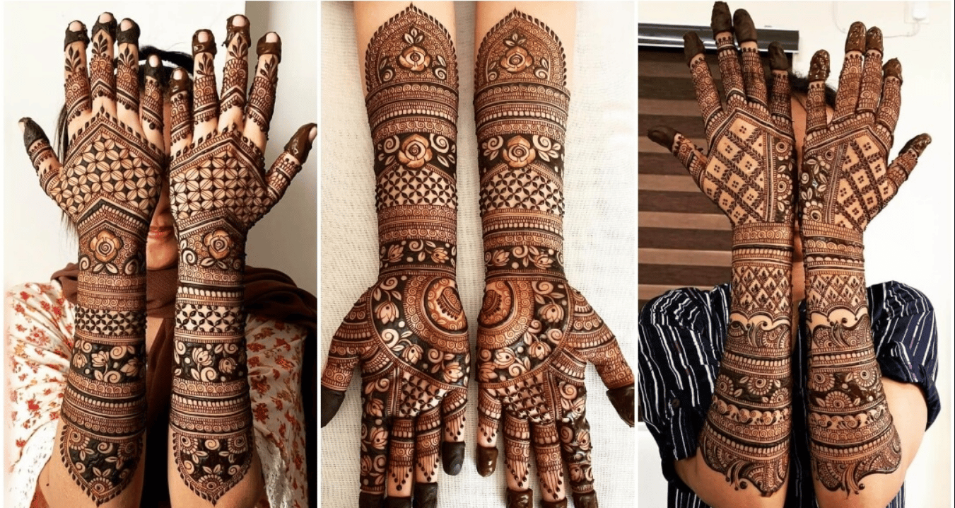 Stylish & New Bridal Mehndi Designs for Full Hands 2023 Images