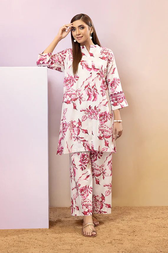 Printed Embroidered 2 PC suit
