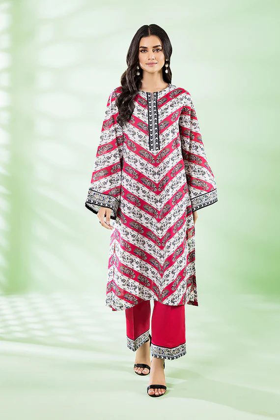 Traditional Printed Lawn 2 pc suit