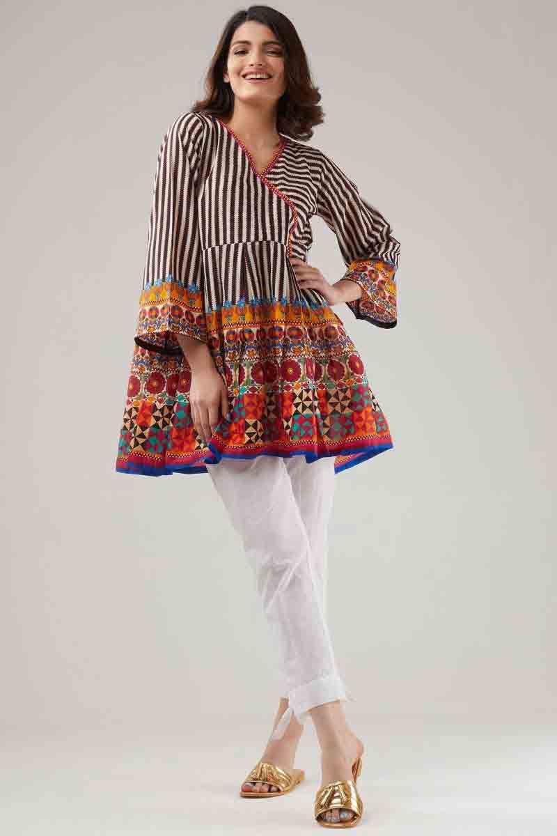 Buy Yellow Embroidered And Sequin Work Kurta Online - W for Woman
