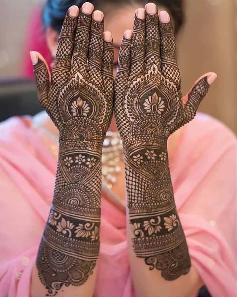 Arabic Bridal Mehndi Design