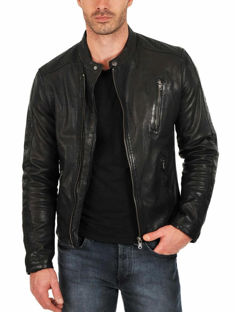 Leather jacket men