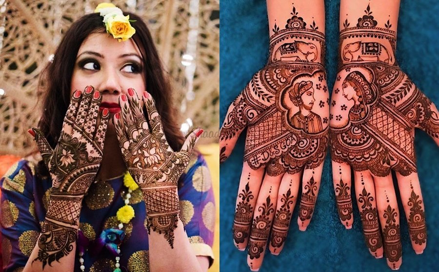Modren Bridal Face Mehndi Designs Images 2023