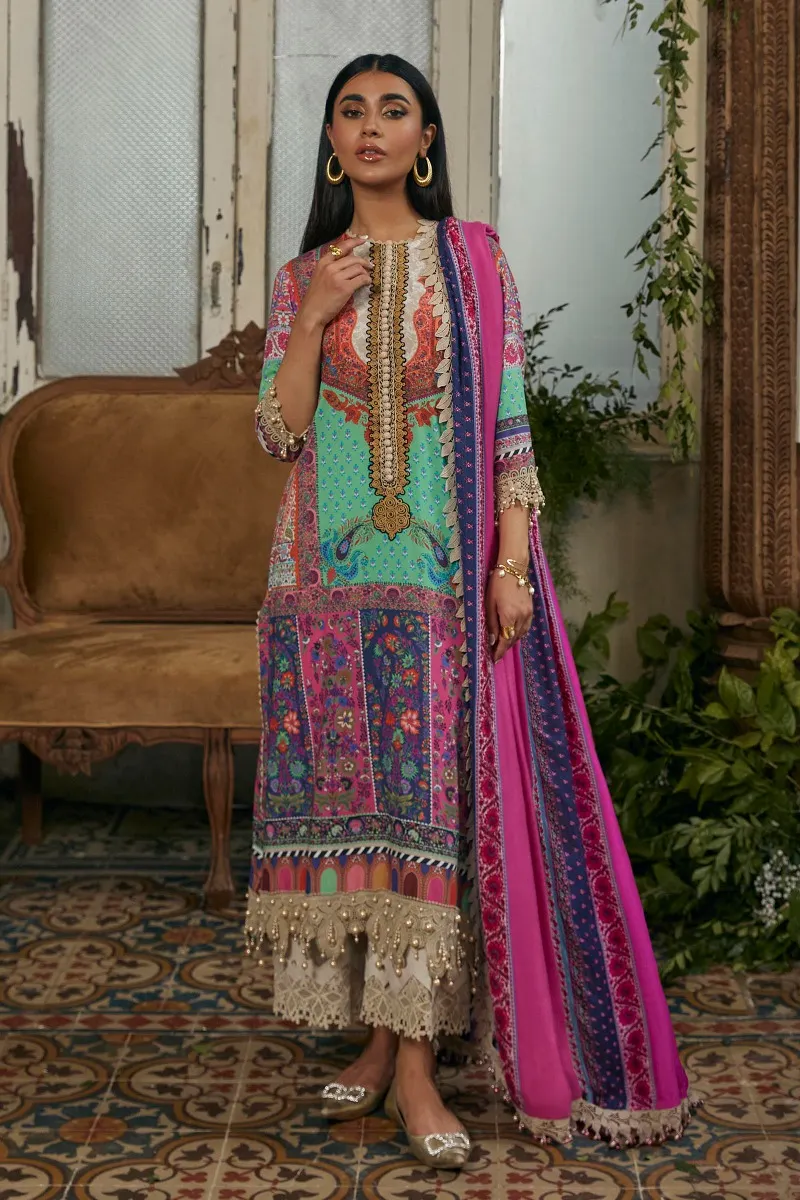 Linen Digitally Printed 3PC suit