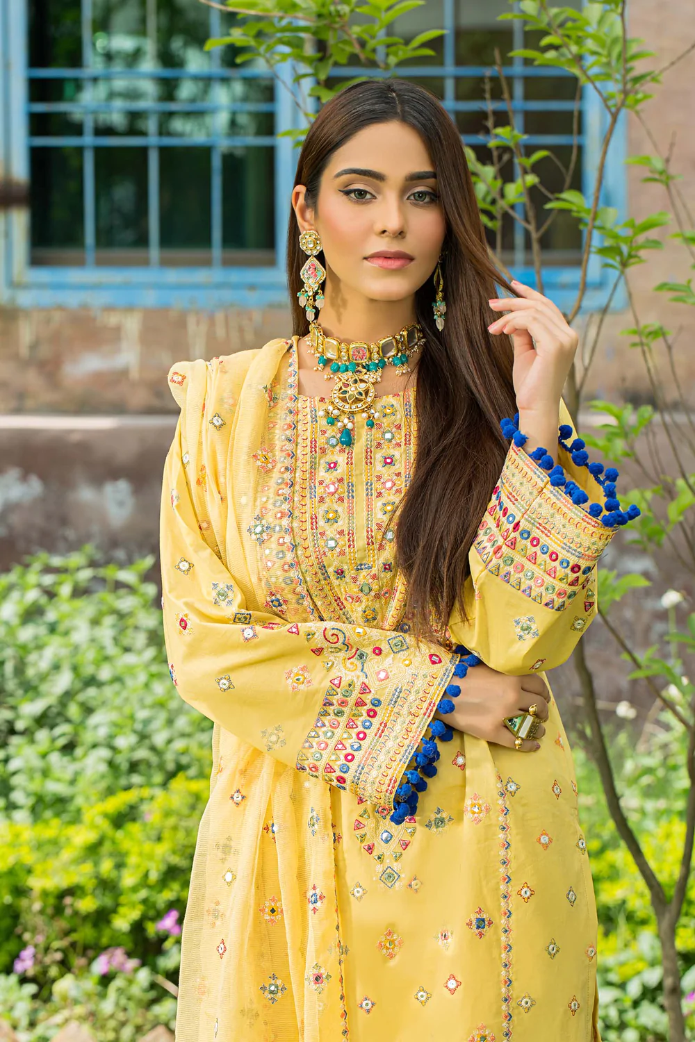 Embroidered Organza 3PC Suit