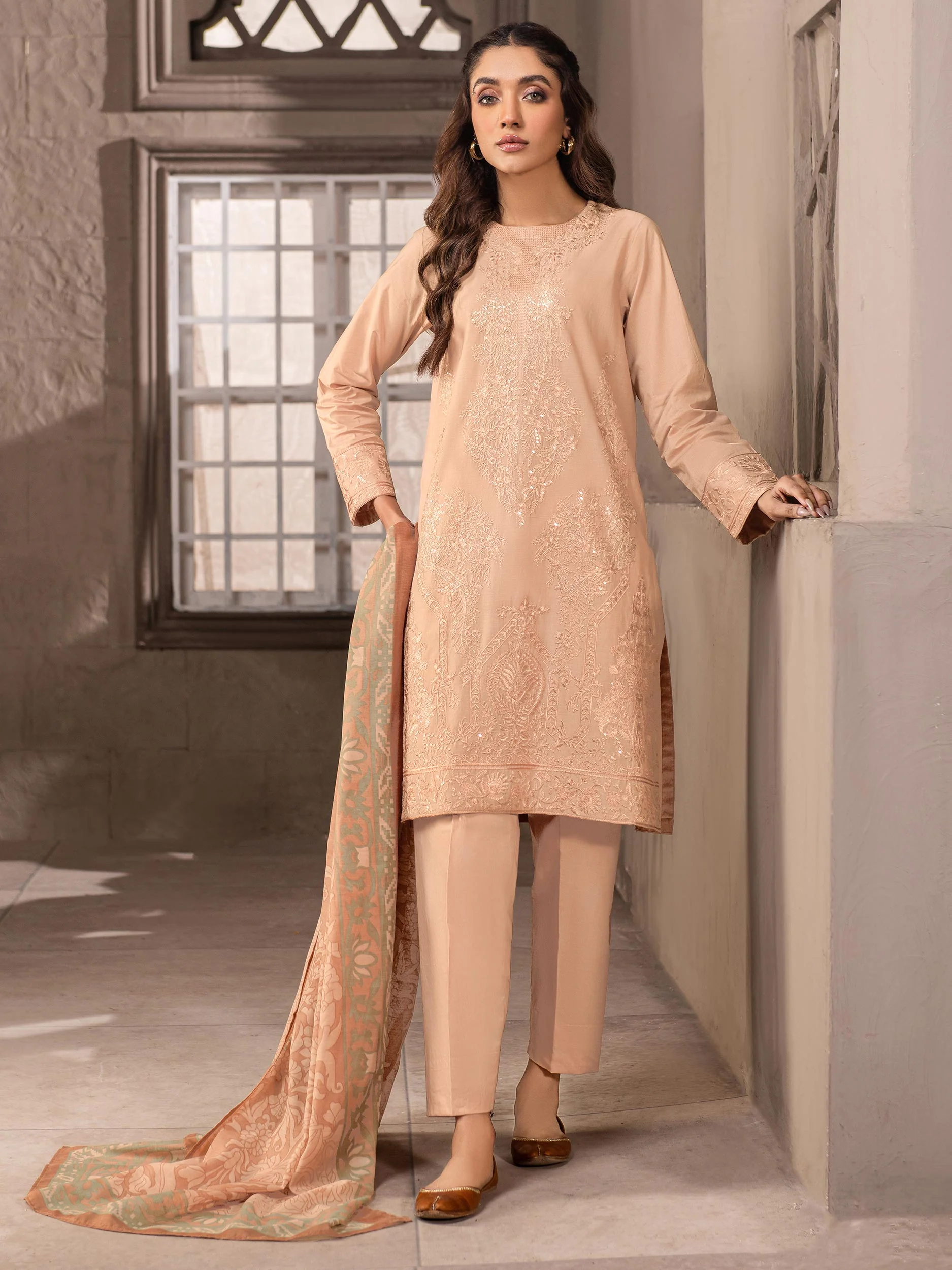 3 Piece Lawn Suit-Embroidered