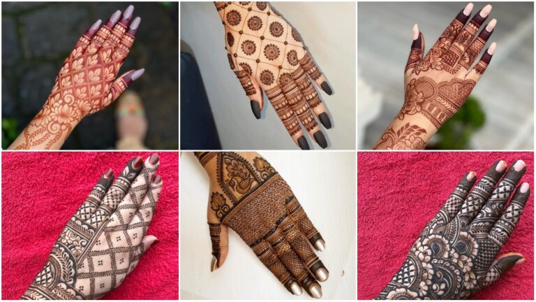 Latest & Stylish Back Hand Arabic Mehndi Designs 2024 Images