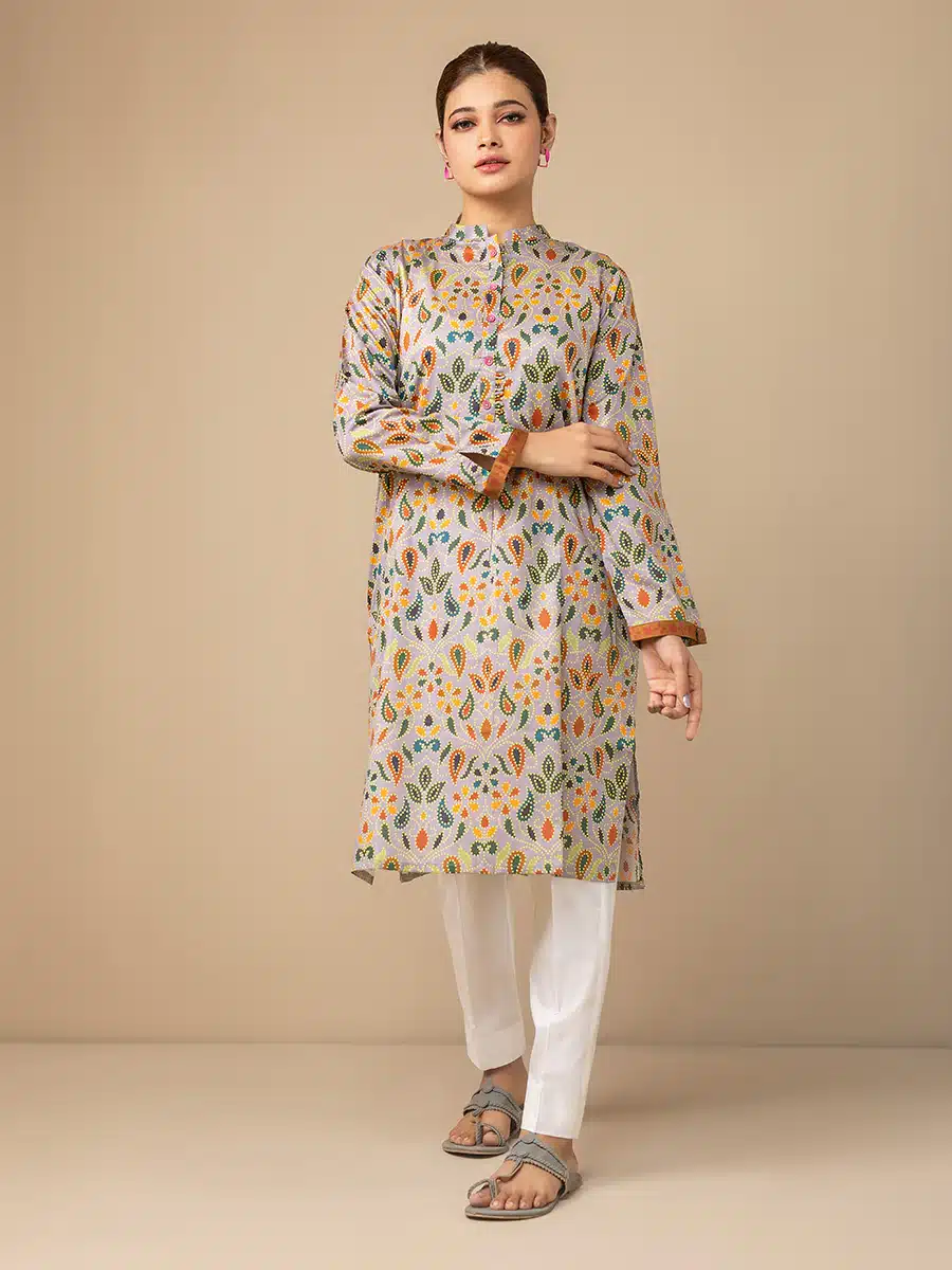 Printed lawn shirt on sale