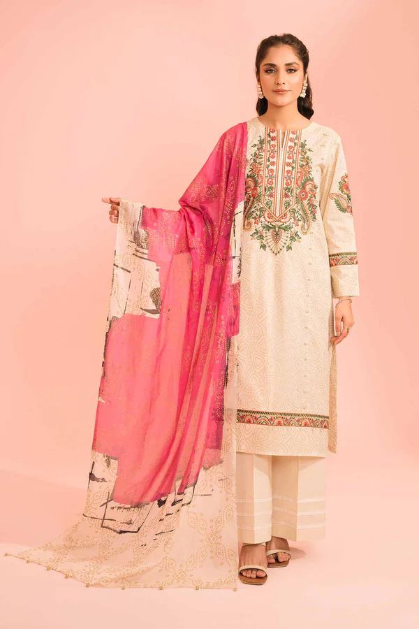 embroidered 2pc suit