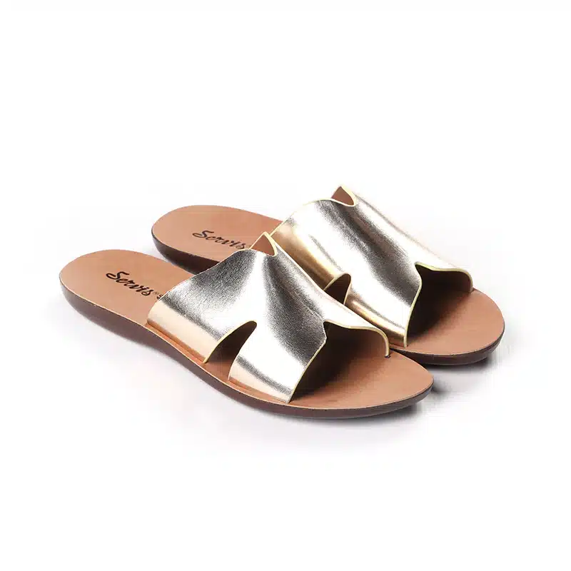Servis shoes sale on women chappal in golden color