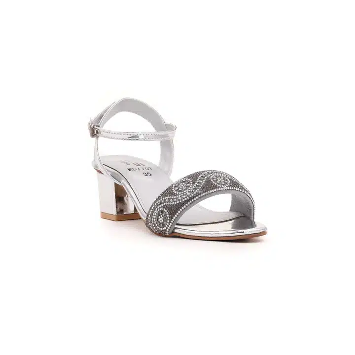 Girls Silver Fancy Sandal