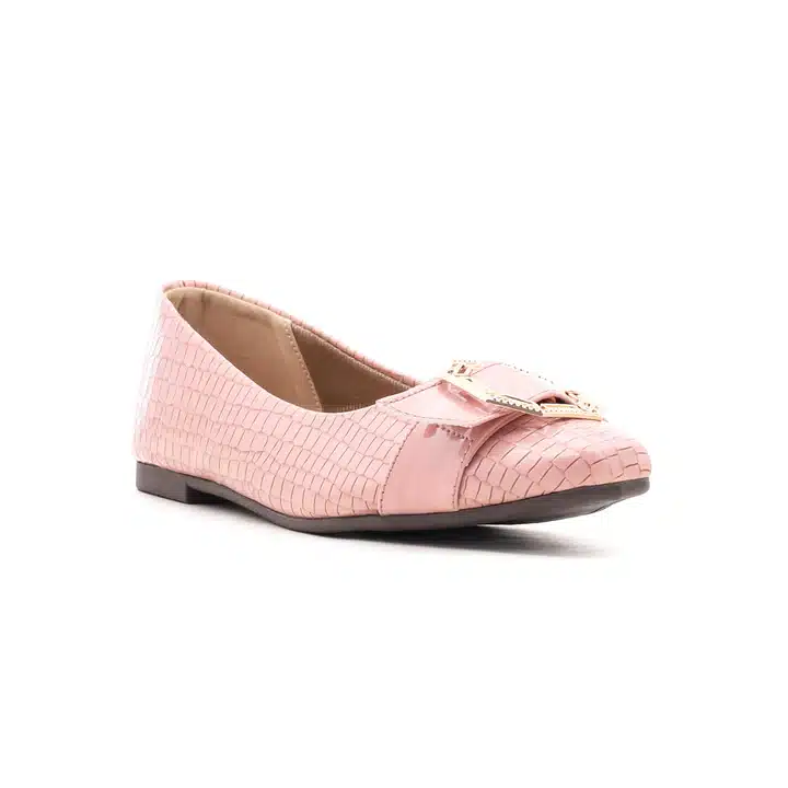 pink almond-toe pumps with buckle detailing