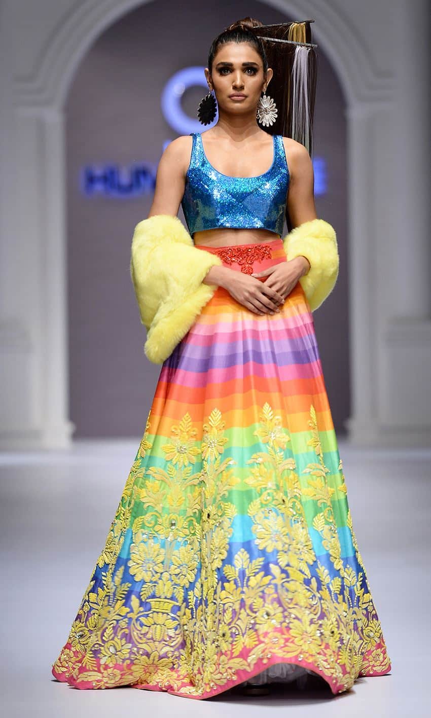 Latest Nomi Ansari Bridal Dresses Blue color