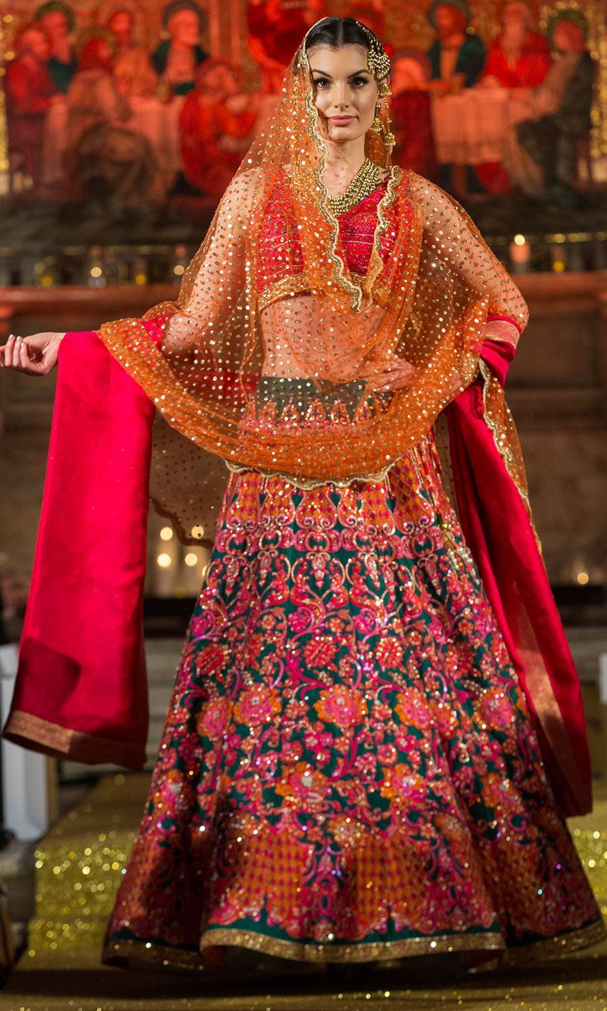 Latest Nomi Ansari Bridal Dresses Orange color