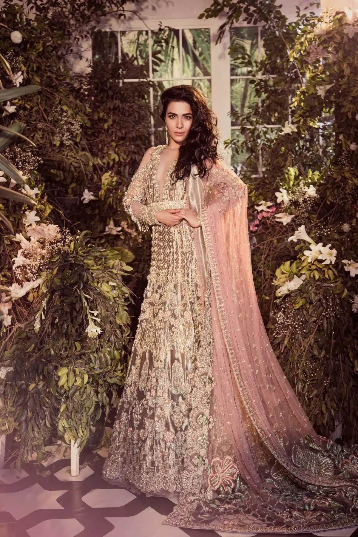 Latest Saira Rizwan Bridal Dresses Pink color