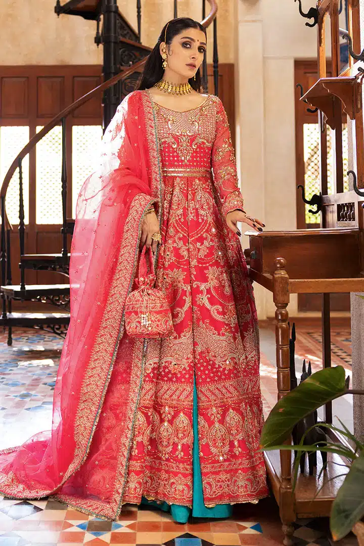 Erum Khan Bridal Dress Pink color