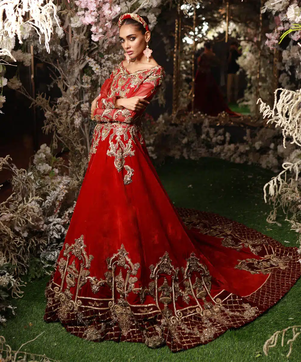 TABASUM MUGHAL Wadding Red color Suit