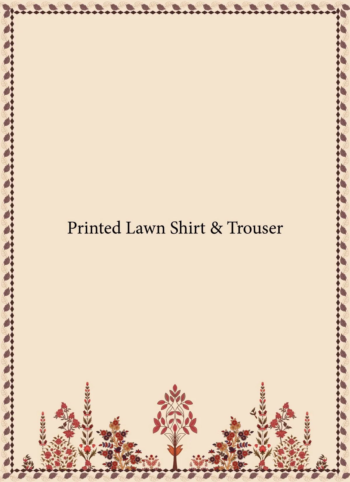Printed lawn shirt and trouser